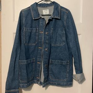 Oversized denim jacket